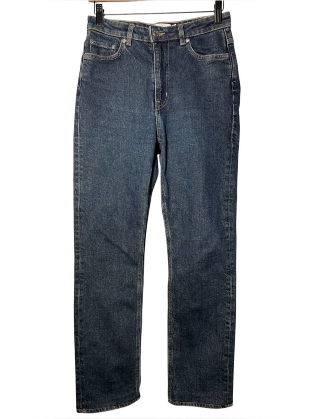 & Other Stories Dark Blue Straight-Leg Jeans size 27